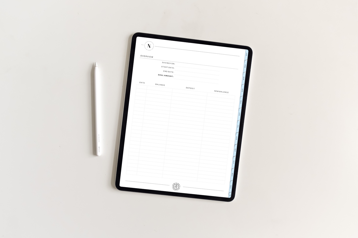 UNDATED iPad Flight Attendant Planner